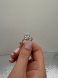 4.07 CT IGI Certified Round Lab-Grown Diamond Engagement Ring • E Color VVS2 • 14K White Gold