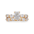 4.30 CT RADIANT BRILLIANT LAB DIAMOND ENGAGEMENT SET • 3.07 CT CENTER • E COLOR • VS1 • ETERNITY BAND INCLUDED • IGI CERTIFIED