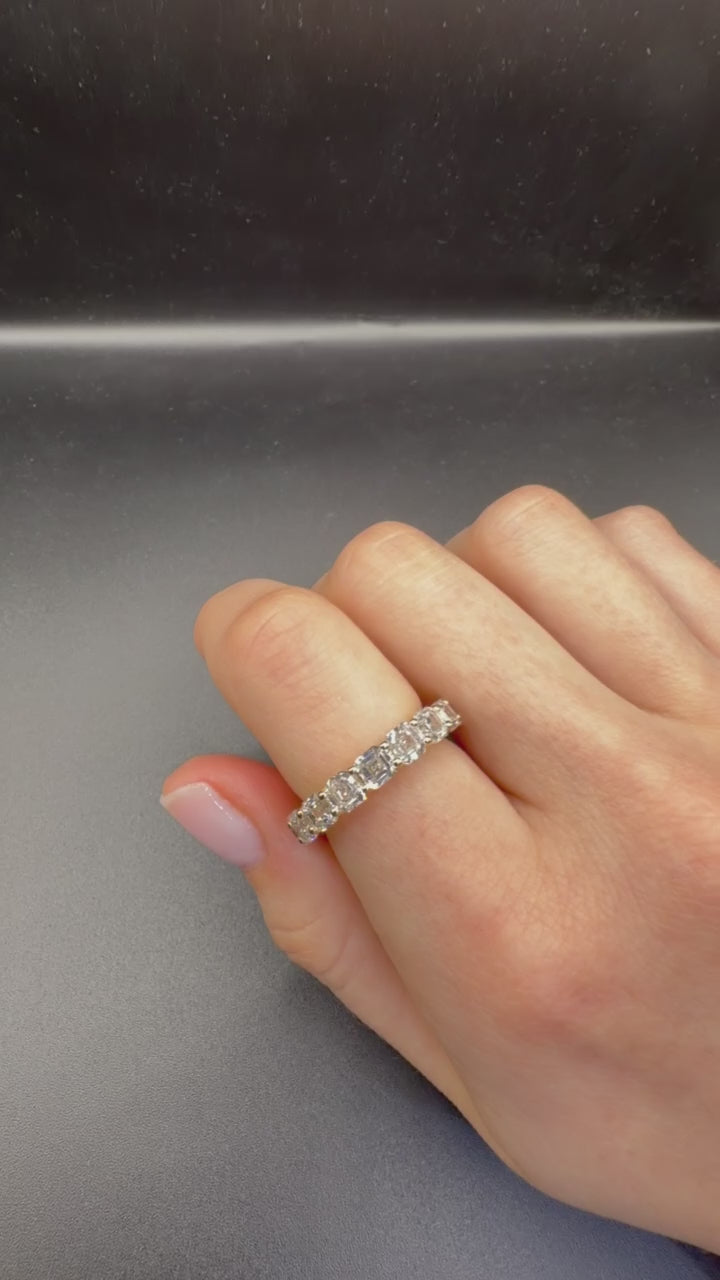 14K Yellow Gold Non-Certified Lab-Grown Diamond Ring • 5.74 Carat Total Weight • E-F Color • Size 6